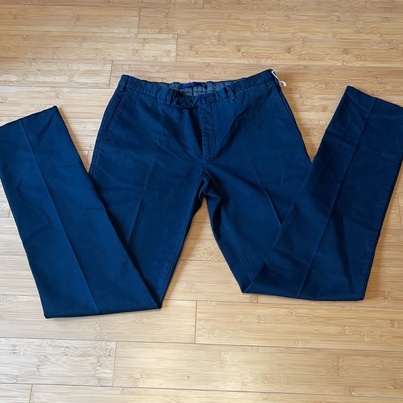 INCOTEX NWT Italy Slim Fit 100% Cotton Trousers Chino Pants size 52 - Picture 16 of 17